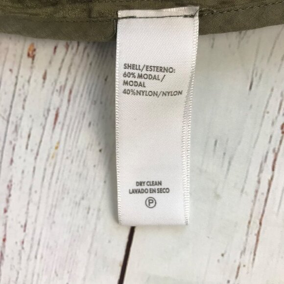 Rebecca Minkoff Olive Green Smocked Mini Skirt Size Large - Picture 8 of 10